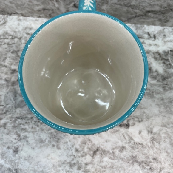 🎄 New Pioneer Woman Wishful Winter A Cup of Cheer! Teal Ceramic Mug - Picture 5 of 6